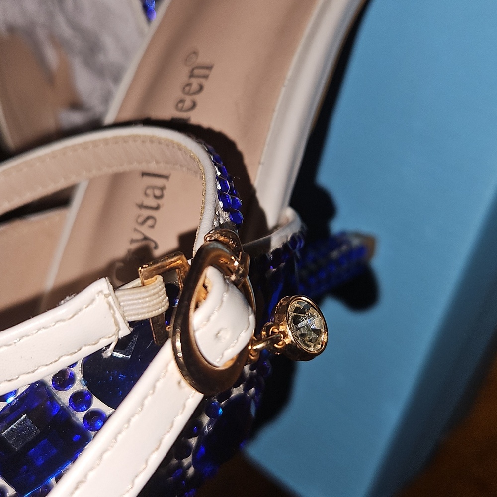 Blue Embellished Heels - Picture 5 of 10